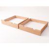Box pod postel 100x65 cm s bílou HDF deskou