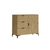 Komoda Lenea 1D3S - dub Artisan