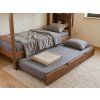 Přistýlka pod postel 90x200 v hnědém odstínu