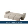 Rozkládací sedačka s úložným prostorem