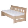 Postel - jednolůžko Arleta senior buk (lavice) (Rozměr 90x200, Moření HP Buk přírodní)