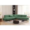 Rohová sedačka do obývacího pokoje - zelená