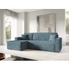 modrá rohová sedačka
