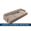 Rohová sedačka s úložným prostorem