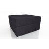 Taburet s úložným prostorem - černý