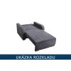 Rozkládací křeslo Lili 1 – ukázka rozložení na lůžko