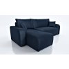 Rozkládací sedací souprava do L - Lavana - tmavě modrá
