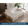 Sedačka Pedro – Paros 02 s otevřeným úložným prostorem