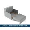 Mark long s otevřeným úložným prostorem pod sedákem