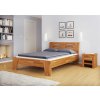 Dubová manželská postel Verona (Laťkový rošt Laťkový rošt / 90x200 cm 2 ks - 16 lamel, Rozměry - později smazat Rozměry / 180x200 cm)