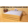 Manželská postel MD 646 140x200 cm - masiv borovice (Laťkový rošt Laťkový rošt / 70x200 cm 2 ks - 16 lamel)