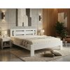 Bílá postel z masivu 180x200