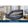 Boxspring bolero úložný prostor