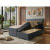 Boxspring postel s úložným prostorem pod lůžky