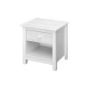 Noční stolek Torino 2 bílý - masiv borovice
