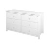 komoda 6 zásuvek Torino bílá 1