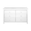 komoda 6 zásuvek Torino bílá 2