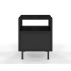 Černý moderní noční stolek Mirka