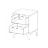 bílý moderní noční stolek Eva 9