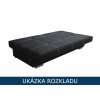 Rozkládací pohovka s úložným prostorem Axel ROZKLAD