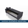 Rozkládací pohovka s úložným prostorem Alexia úložný prostor