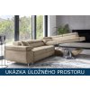 Rohová rozkládací sedačka Anton úložný prostor
