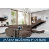 Rozkládací sedací souprava do U - Josette Sawana 26