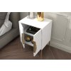Bílý noční stolek Merlin