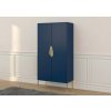 Vysoká modrá komoda Merlin