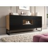 Moderní komoda Avorio 180 cm - černá