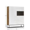Moderní vitrína Avorio - bílá