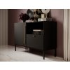 Moderní komoda Lanzzi 120 cm - černá