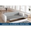 Rozkládací pohovka Ina - ukázka úložného prostoru