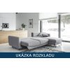 Rohová sedací souprava do L Silva - ukázka rozkladu