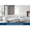 Rozkládací sedací souprava do L - Noble - rozklad