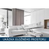 Rozkládací sedací souprava do L - Noble - úložný prostor