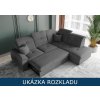 Rozkládací sedací souprava do L - Bono ukázka rozkladu