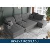 Rohová sedací souprava do U - Bono, ukázka rozkladu