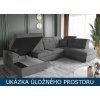 Rohová sedací souprava do U - Bono, ukázka úložného prostoru