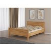Buková manželská postel Como