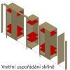 Vnitřní uspořádání skříně Timo 5d