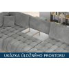 Sedací souprava do U - Bonito - úložný prostor