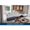 Rozkládací sedací souprava do U Letto rozklad