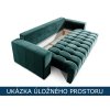 Rozkládací pohovka Lazaro - úložný prostor