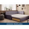 Rozkládací pohovka Fulgeo - rozklad