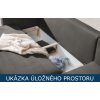 Rozkládací sedací souprava Dalia - úložný prostor