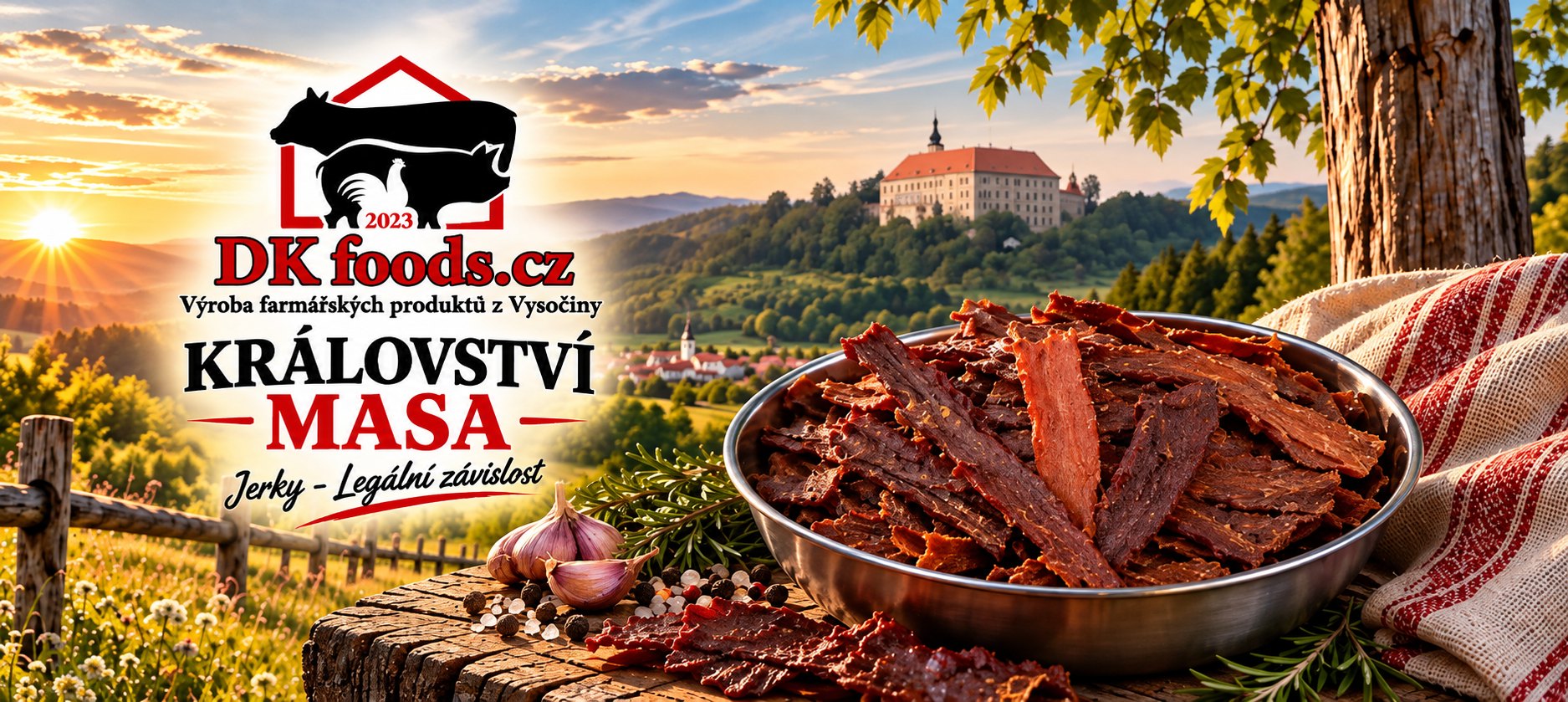 Jerky DKfoods království masa z Vysočiny