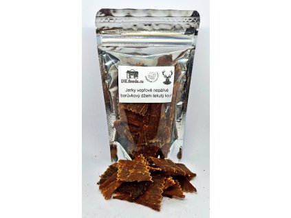 Jerky vepřové borůvkový džem-tekutý kouř nepálivé