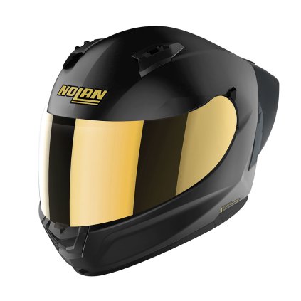 Moto helma Nolan N60-6 Sport Gold Edition Flat Black 17 (Barva Černá, Velikost 2XS)