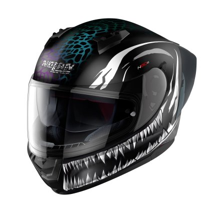 Moto helma Nolan N60-6 Sport Ravenous Flat Black 28 (Barva Černá, Velikost S)